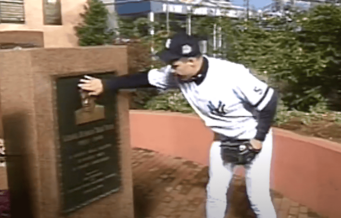 Image depicts Roger Clemens with Babe Ruth memorabilia, highlighting baseball superstitions.